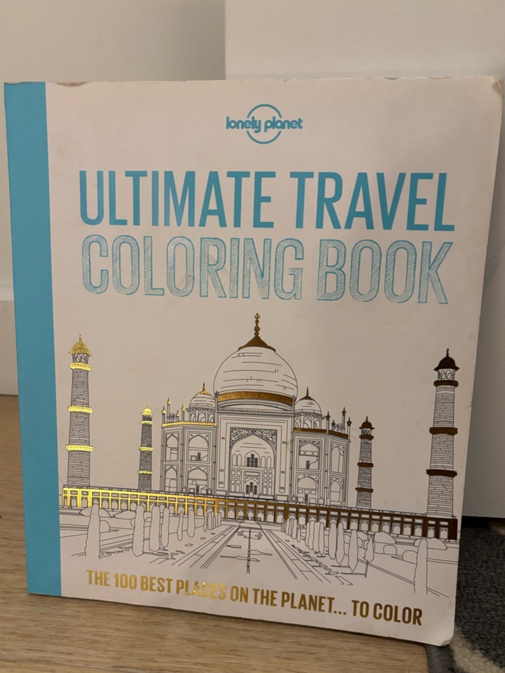 Lonely Planet Ultimate Travel Coloring Book - White & Teal